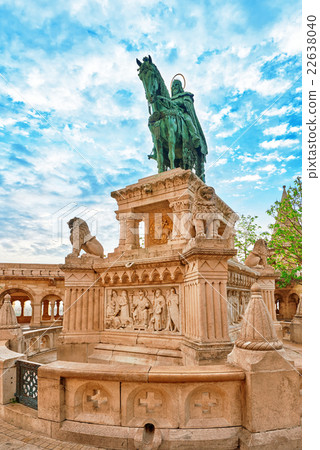 View on the Old Fisherman Bastion in Budapest. View on the Old Fisherman Bastion in Budapest. 22638040