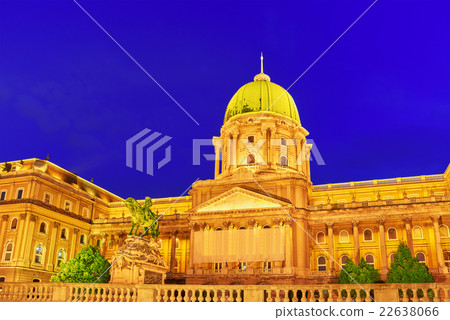 Budapest Royal Castle at night time. Hungary. 22638066