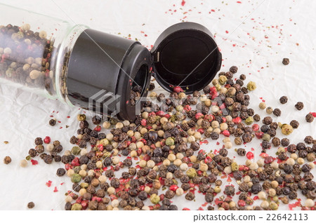 red and brown pepper balls on the table red and brown pepper balls on the table 22642113