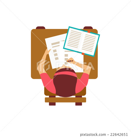 Female Student With Test From Above 22642651