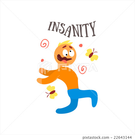 Insanity Vector Illustration Insanity Vector Illustration 22643144