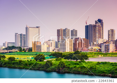 Kawasaki Japan skyline 22643361