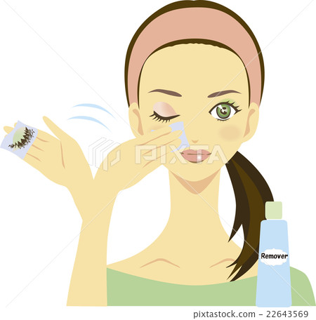 A woman who drops makeup A woman who drops makeup 22643569