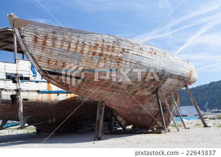 Remains of the old wooden ship Remains of the old wooden ship 22643837