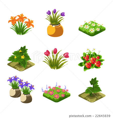 Flash Game Gardening Elements Set Flash Game Gardening Elements Set 22643839