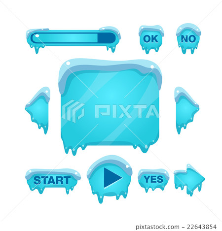 Flash Game Screen And Buttons Covered With Ice 22643854