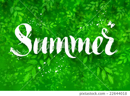 Summer word brush lettering Summer word brush lettering 22644018