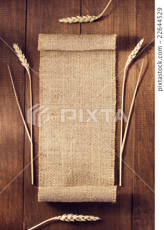 ears of wheat on wood ears of wheat on wood 22644529