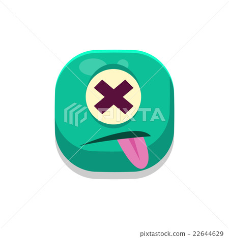 Dizzy Monster Square Icon Dizzy Monster Square Icon 22644629