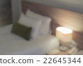 Blurred Defocussed of a Bedroom in a hotel 22645344
