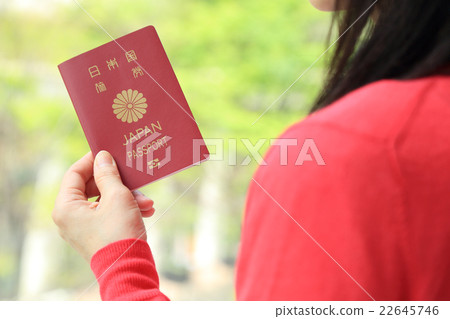 A woman's hand with a passport A woman's hand with a passport 22645746