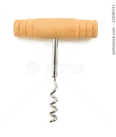 wine corkscrew on white 22646331