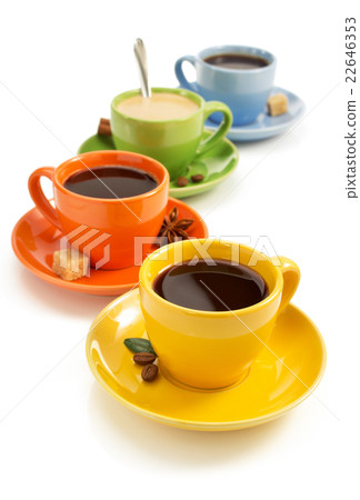 cup of coffee isolated on white cup of coffee isolated on white 22646353