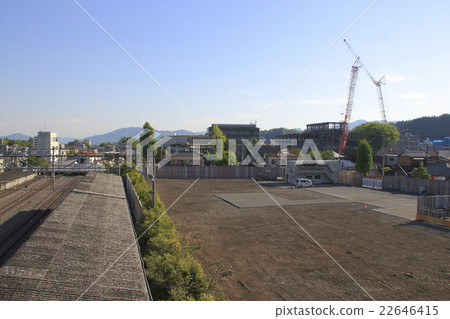 正在建設的Nakemisei街和秩父市政廳 22646415