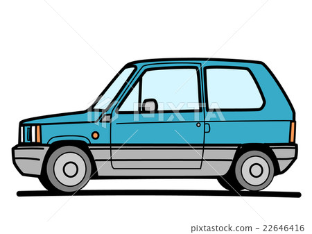 緊湊型車藍色雙色調 22646416
