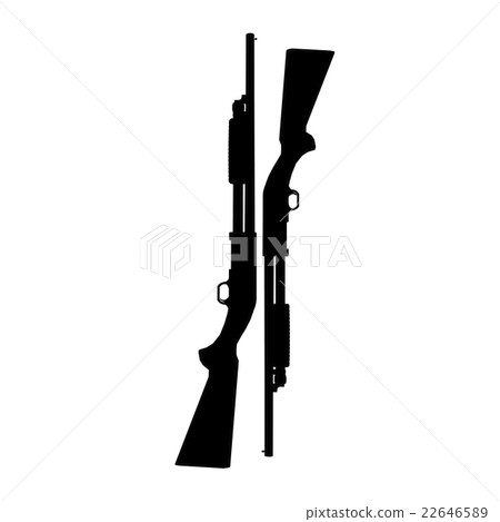 ithaca old shotguns illustration black and white 22646589