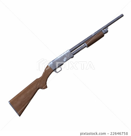 Ithaca old shotguns 3D illustration Ithaca old shotguns 3D illustration 22646758
