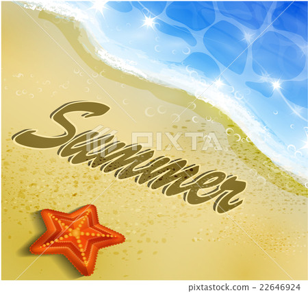 Beautiful beach top view 22646924