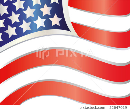 Abstract flowing American flag. Abstract flowing American flag. 22647019