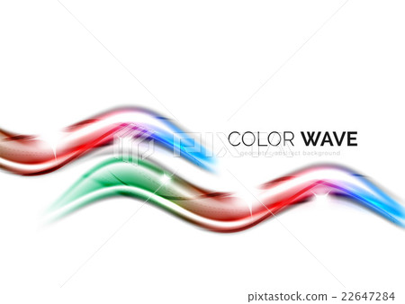 Glossy wave isolated on white background Glossy wave isolated on white background 22647284
