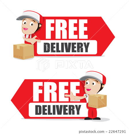 Smile delivery man handling the box and package Smile delivery man handling the box and package 22647291