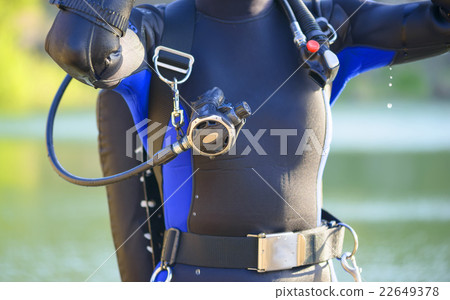 closeup of a divers's gear closeup of a divers's gear 22649378