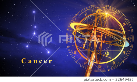 Armillary Sphere And Constellation Cancer 22649485