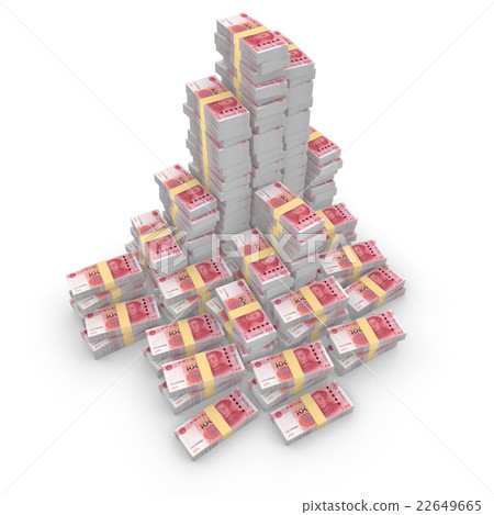 Huge pile of chinese rmb 22649665
