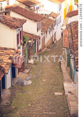 streets of the historical town Ouro Preto Brazil 22649878