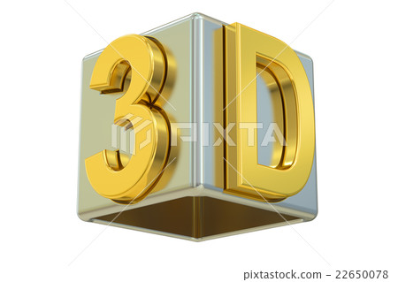 3D logo, 3D rendering 22650078