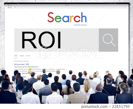 ROI Return Investment Corporate Finance Money Concept ROI Return Investment Corporate Finance Money Concept 22651795