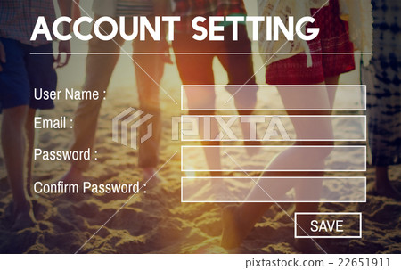 Account Setting Registration Password Log In Privacy Concept Account Setting Registration Password Log In Privacy Concept 22651911