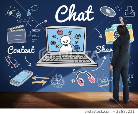 Chat Online Communication Technology Social Networking Concept 22653231