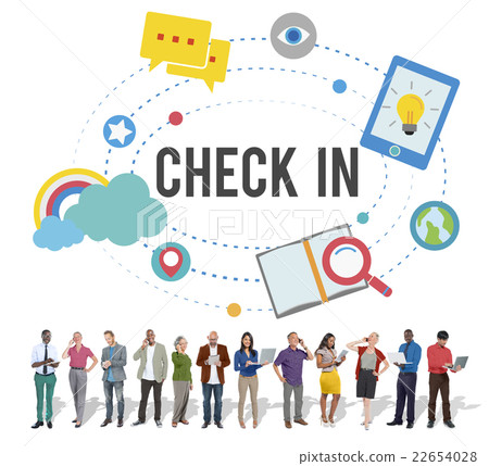 Check in Location Navigation Position Place Concept Check in Location Navigation Position Place Concept 22654028
