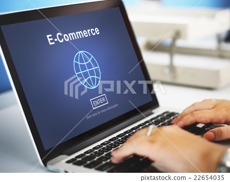 E-Commerce Marketing Online Technology World Concept E-Commerce Marketing Online Technology World Concept 22654035