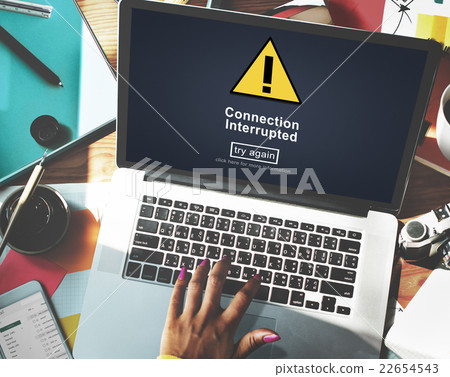 Connection Interrupted Problem Alert Restricted Concept 22654543