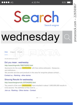 Wednesday Day Dates Date Week Weekday Agenda Concept 22656967