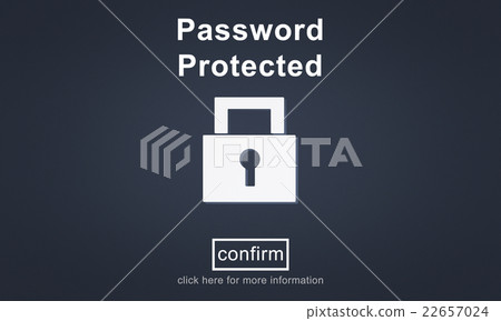 Password Protected Privacy Safety Private Concept 22657024