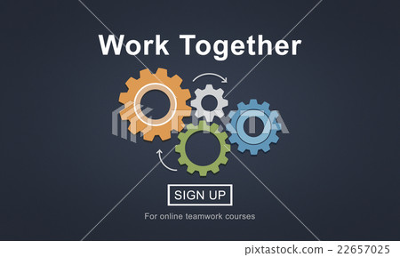 Work Together Teamwork Collaboration Union Unity Concept Work Together Teamwork Collaboration Union Unity Concept 22657025