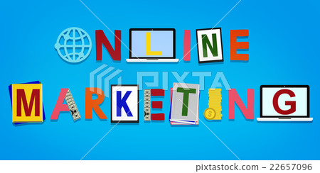 Online Marketing Graphics Word Design Concept Online Marketing Graphics Word Design Concept 22657096