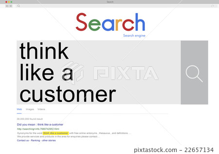 Think Like a Customer Satisfaction Service Marketing Concept 22657134