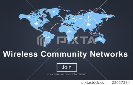 Wireless Community Networks Internet Sharing Concept Wireless Community Networks Internet Sharing Concept 22657284