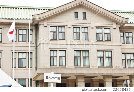 Tokyo guidance Main building of Tokyo · Imperial Palace Office building and guidance guide board · Front horizontal position 22658425