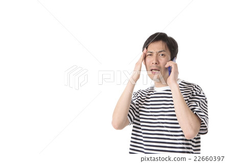 A man who received bad news 22660397