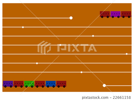 Colorful train letter 3 22661158