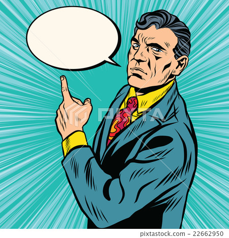 Businessman index retro poster 22662950