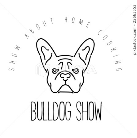 Logo with french bulldog for veterinary or petshop 22663552