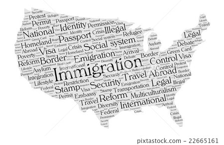 United States immigration word cloud United States immigration word cloud 22665161
