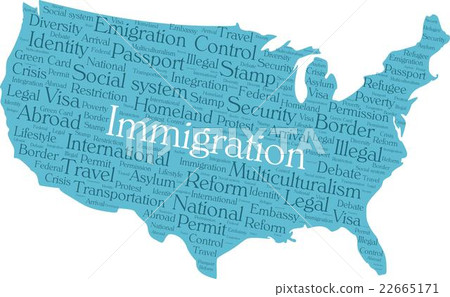 United States immigration word cloud 22665171