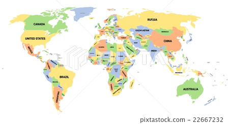 Political map of World Political map of World 22667232